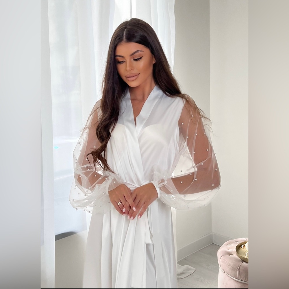White Bridal Robe